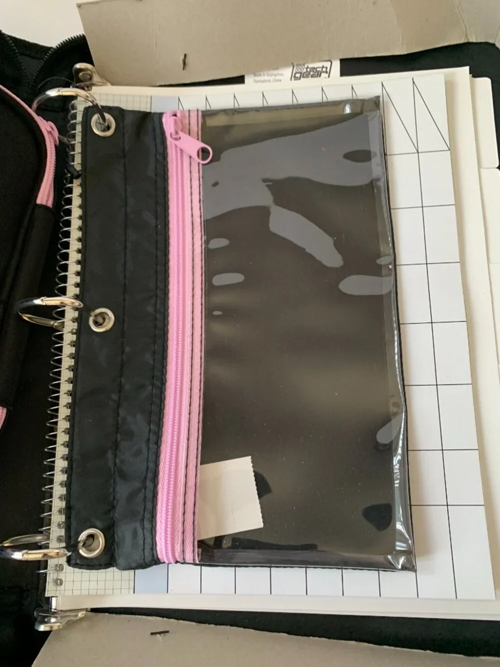 TECH GEAR PEACE CAMO MEGA FILLED BINDER ORGANIZER BAG SCHOOL COLLEGE NEW